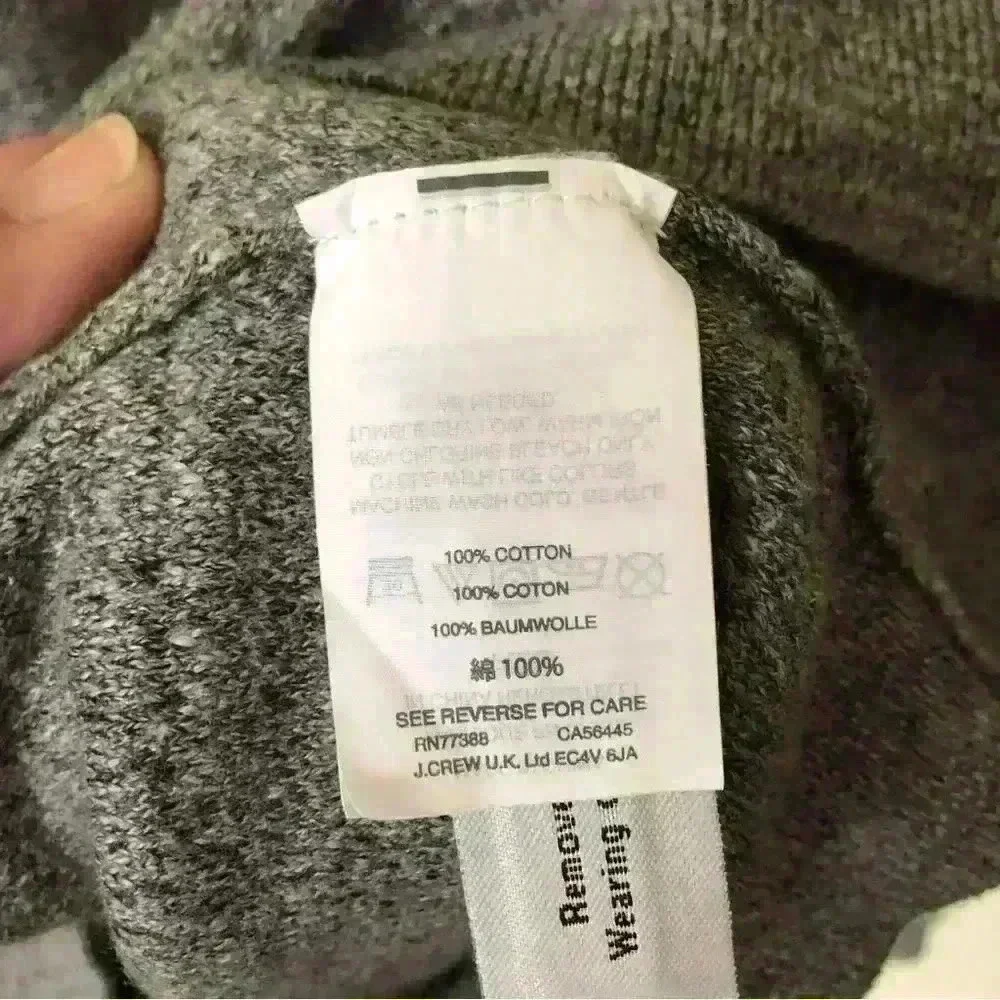 J.Crew Half Zip Cotton Sweater Size M